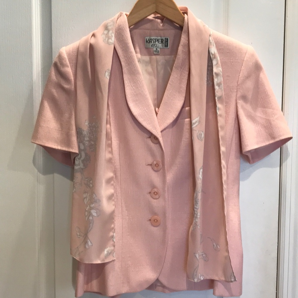 Pink Kasper Short Sleeve Blazer
